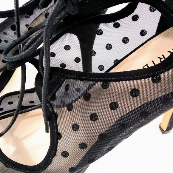 Torrid Polka Dot Mesh Women's 5" Heels Stilettos - Picture 5 of 8